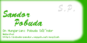 sandor pobuda business card